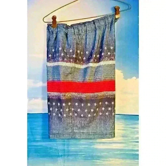 GEORGE Men's CARGO Boardshort BLUE Bathing Swimsuit Shorts Pants Bottoms size Lg - Picture 2 of 7